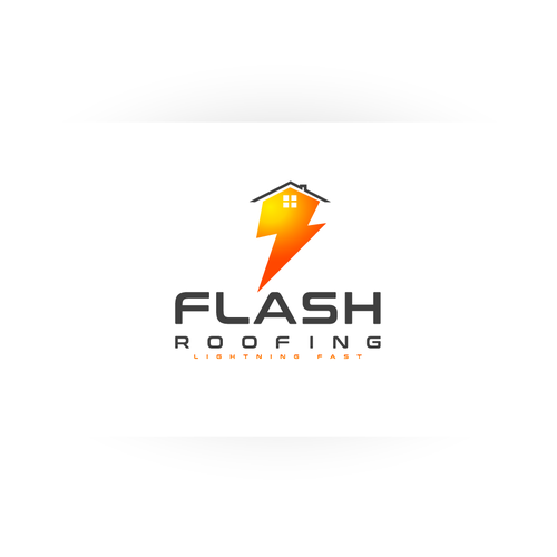 Compete to create a logo for Flash Roofing! Design by Rexboi