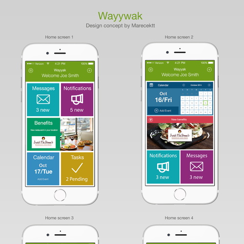 "Wayyak" mobile app new design | App design contest