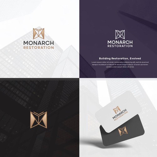 Design a modern clean logo package for a restoration company Design by Danny A