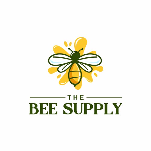 New Texas Bee Supply Logo Design réalisé par Vic People Studio