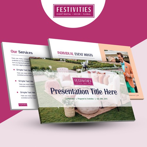 Festivities Powerpoint Deck Design by SN Asha
