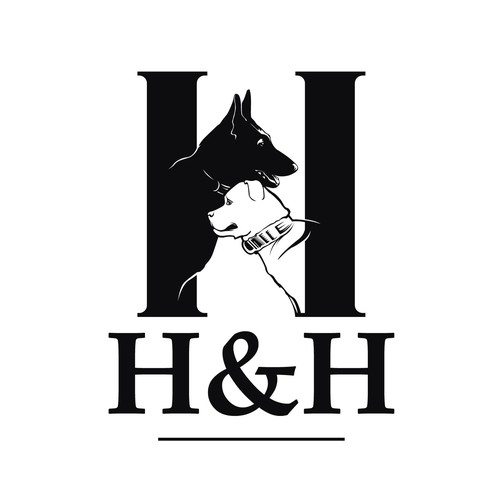 Want a logo that incorporates my dogs. Design by Parbati