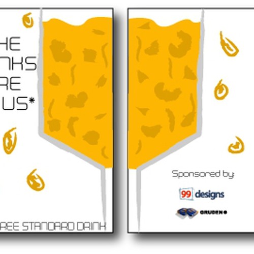 Design the Drink Cards for leading Web Conference! Réalisé par Goyasapiens Design