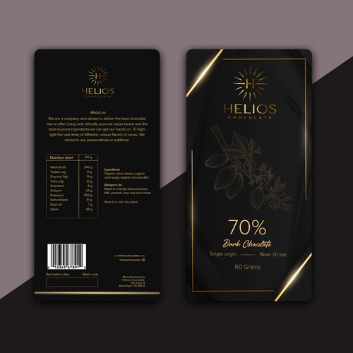 Design di Design chocolate bar packaging for a Premium bean to bar Chocolate business di ugurmamuk