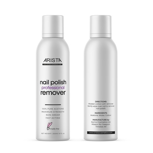 Arista Nail Polish Remover Design by Krasi Miletieva