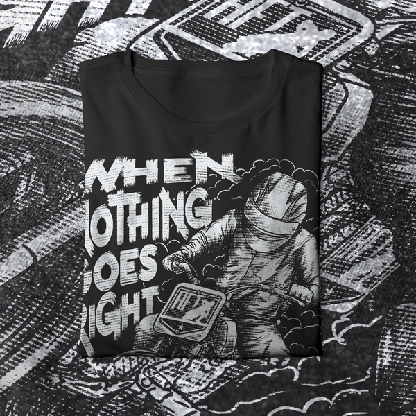 Graphic intense shirt illustration for flat track racing brand. 