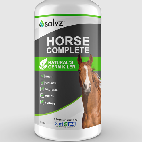 Product Label for Horse Complete Wound Care Diseño de Melissa Solano