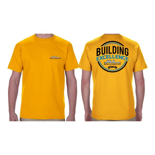 T-shirt design for high quality construction company Design by S. Wadja