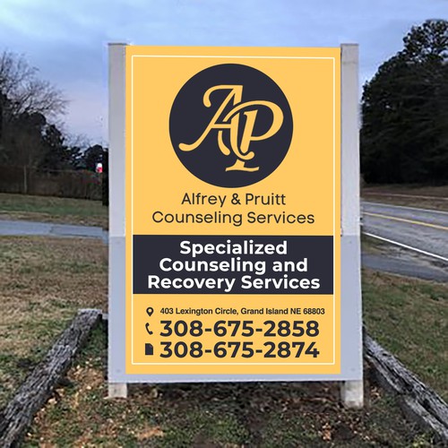 Design di We Need a Professional Street-Facing Sign for Our New Counseling Location di Creativity symbol