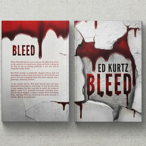 Simple, Crisp, Bloody - Horror Book Cover Design by Biserka Design