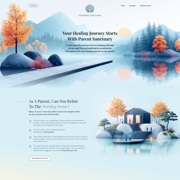 Design by galinka titled "The Parent Sanctuary website design"