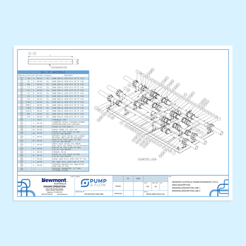 Design Title block for technical drawings por You ®