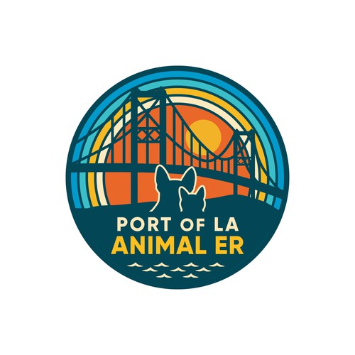 Abstract surf/skate branding for new Animal Emergency Hospital in the Port of LA Design by Budi Karso