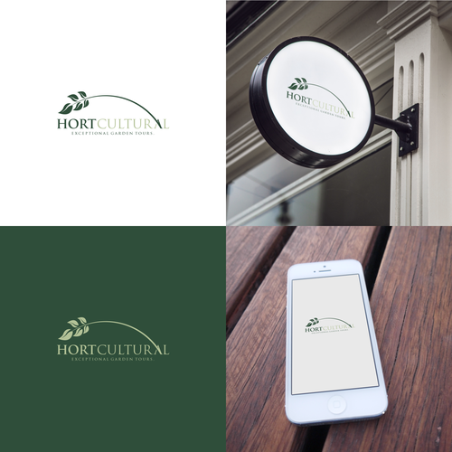 Sophisticated, bold logo for international garden tour company Diseño de Leon_id