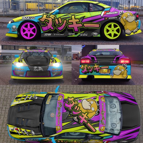 Livery for a competition drift car (Silvia S15) Design by aricaturrash