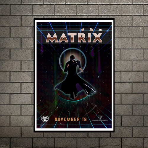 Create your own ‘80s-inspired movie poster! Design by Titah