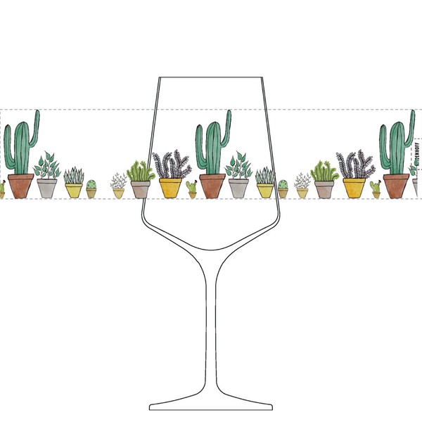 Wine glass wrap around