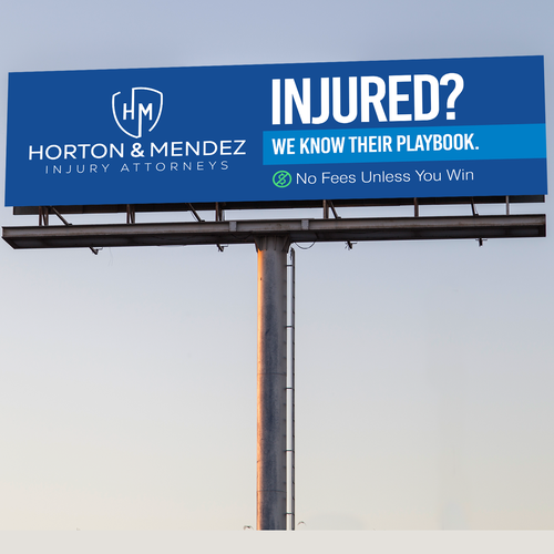 Personal Injury Lawyer Billboard Design Showdown! Design by Kosmos Creatives