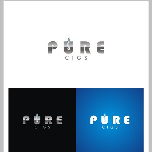 Create an updated logo design for PURE CIGS Design by BAY ICE 88