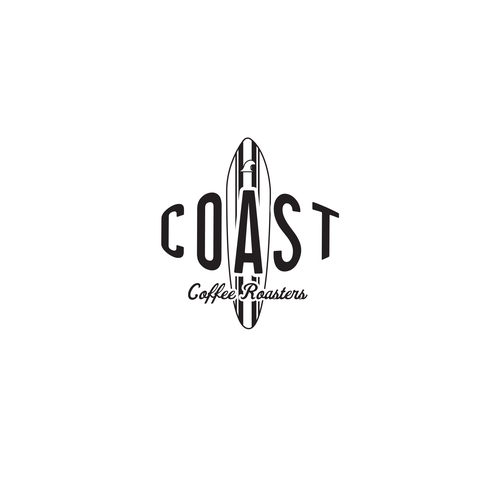 design logo for Coast Coffee Roaster, that will give an ordinary word a cool vibe Réalisé par Helma