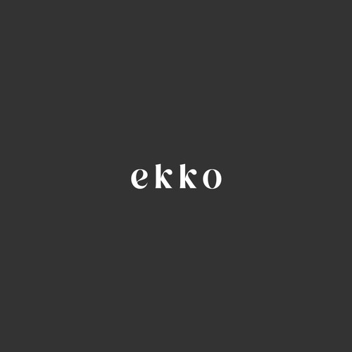 SIMPLE LOGO - ekko Letters then dm after Design by << NENTINEN >>