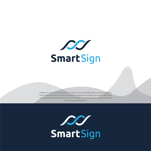 Logo for smartsign a digital signature portal Design by #Kaylee#