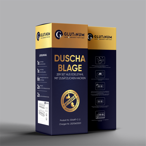 We need product packaging for our shower shelf Design by SONUPARMAR