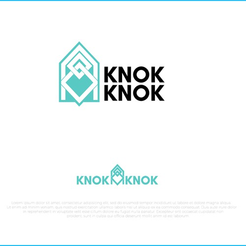 New Social Property Search App Logo NEEDED! Knok Knok Design by OPIEQ Al-bantanie