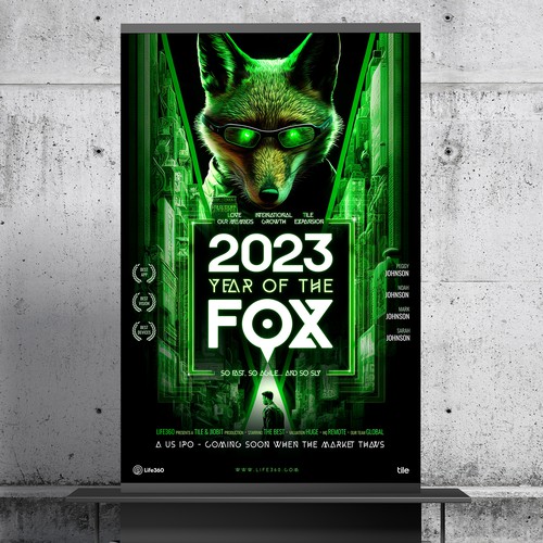 Life360 2023 Year of the Fox Poster Design by roppix