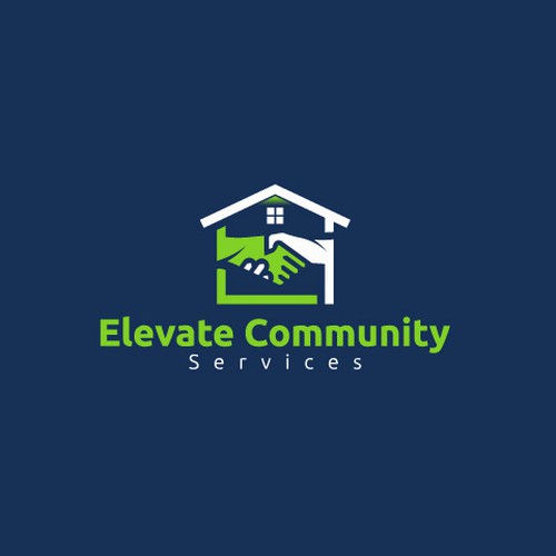 Design Elevate Community Services Logo di MotionPixelll™