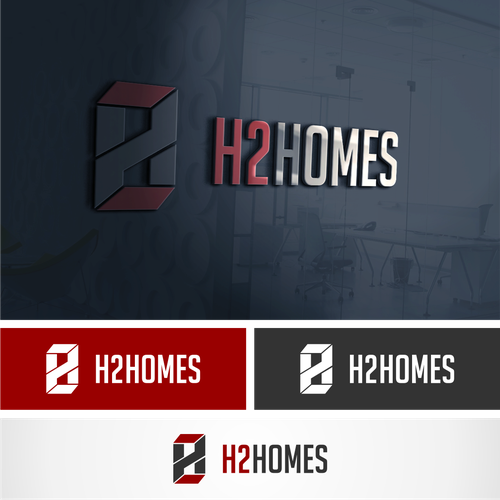 H2 Homes Logo Design by polarstudio