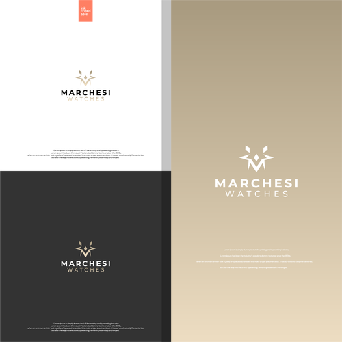 Looking for an eye catching, simple, and abstract design for my watch brand that promotes luxury Diseño de Inkcrdbl.std