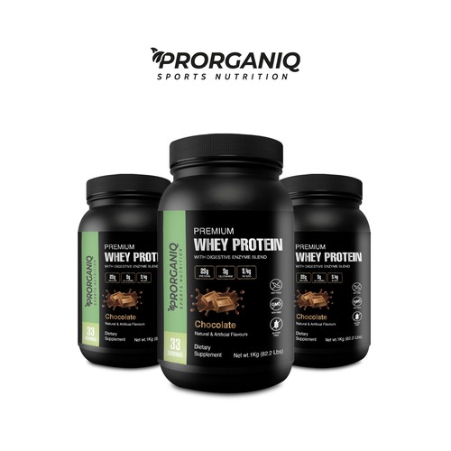 Need A Premium Label Design for Whey Protein Supplement Design by creationMB