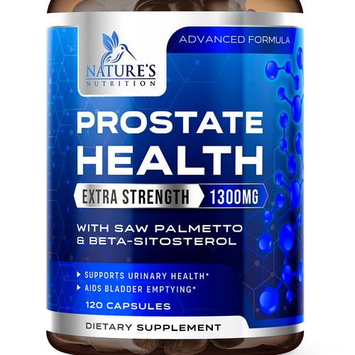 Nature's Nutrition needs a Men's Prostate Health product label Design by ZAKIGRAPH ®