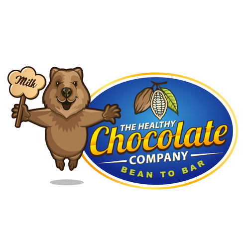 The Healthy Chocolate Company needs our happy mascot to be drawn and immortalised. Design by The Magical