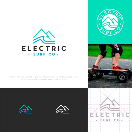 Electric Surf Co - design a fun lifestyle brand! Design by Jonathan Torin™