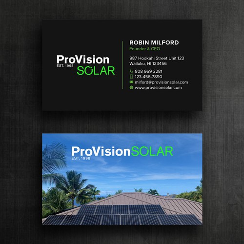 Design Solar Business Cards di Felix SH