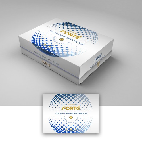 Create a futuristic, high-end packaging golf ball box for Foremost Golf Design réalisé par Levro