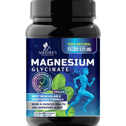 Natural Magnesium Glycinate Design needed for Nature's Nutrition Design by Wfemme