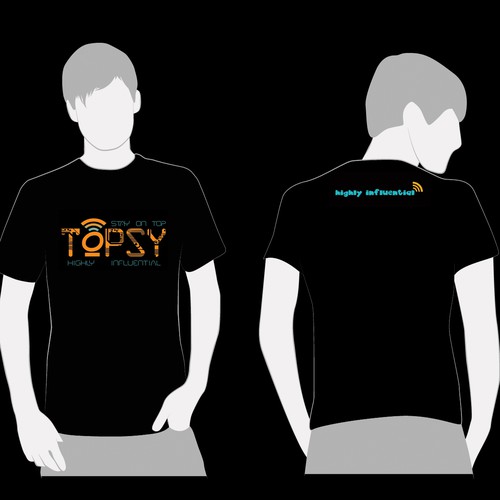 T-shirt for Topsy Ontwerp door travellens