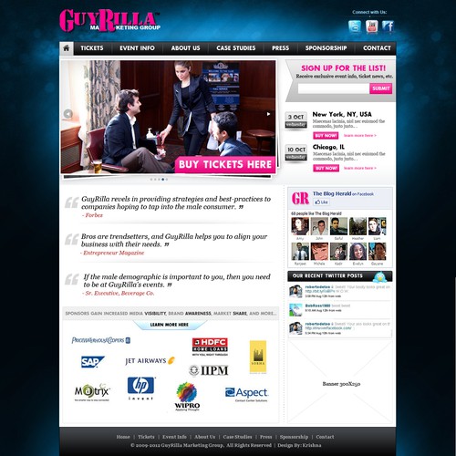 Website Layout - GuyRilla Marketing Group Réalisé par KrishnaCreation