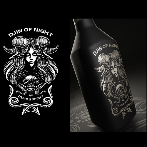 DJIN OF NIGHT (GIN) Design by kil_pixel