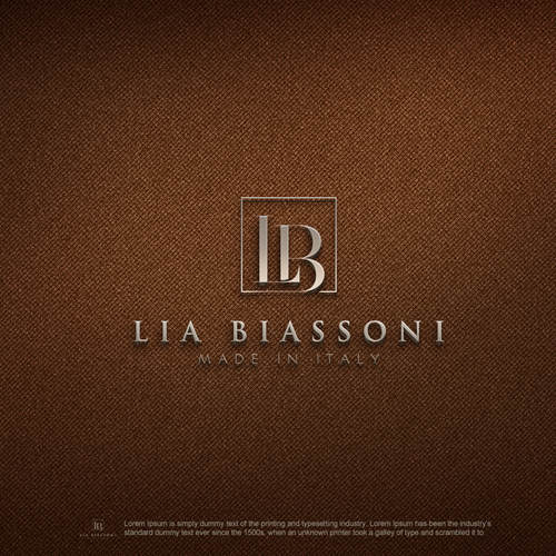 Create a logo for a leather handbags brand 100 made in Italy Logo design contest