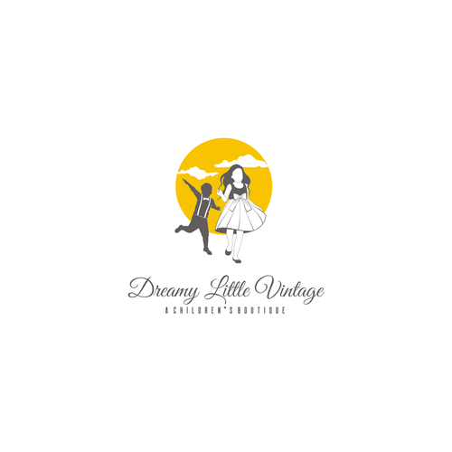 Design a "dreamy" logo for a brand new children's vintage clothing boutique デザイン by J4$on