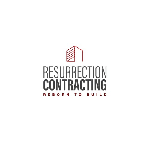 "Reborn To Build" construction company logo. Design by c.novotny