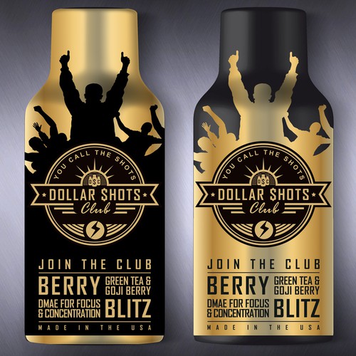 Design di Create an eye-catching energy shot drink bottle design for the relaunch our eCommerce Supplement Shot Co.!! di Dimanist