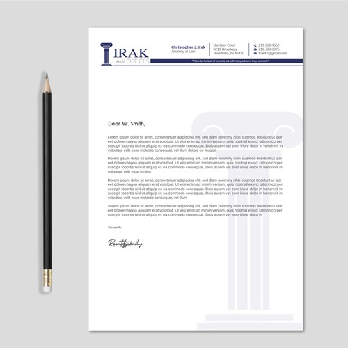 Design a new & improved Legal Letterhead Design by LAXMI DESIGNHUB