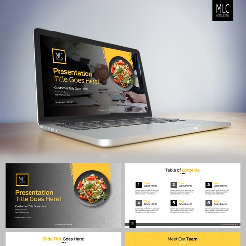 PowerPoint template contest entry by Wisden