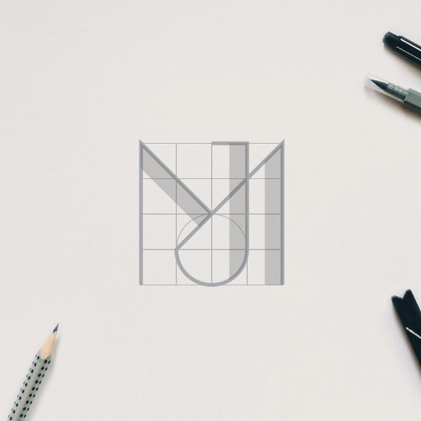 Minimalist jewelry monogram