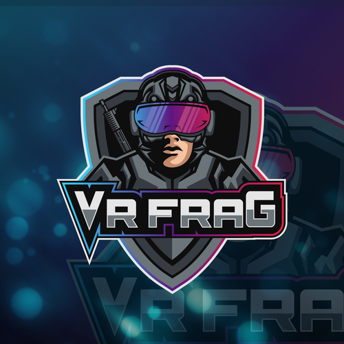 VR shooter played at large space VR arcades is looking for a logo. Diseño de arfi_▼